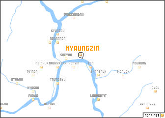 map of Myaungzin