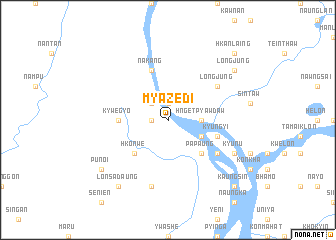 map of Myazedi