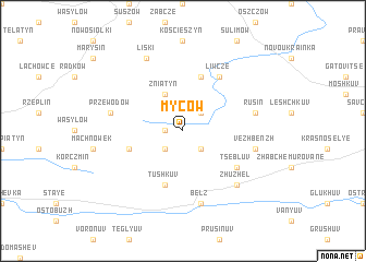 map of Myców