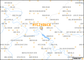 map of Myczkowce