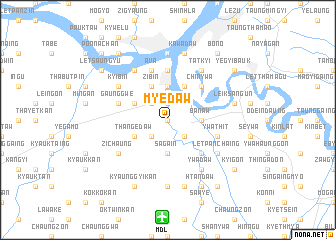 map of Myedaw