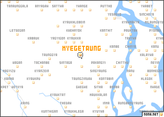 map of Myegetaung