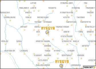 map of Myegya