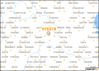 map of Myegya