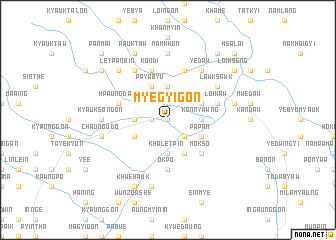 map of Myegyigon