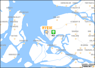 map of Myeik