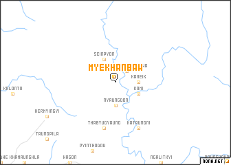 map of Myekhanbaw