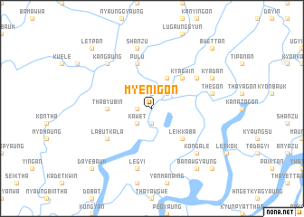 map of Myenigon