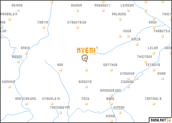 map of Myeni