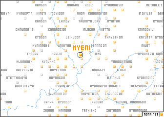 map of Myeni