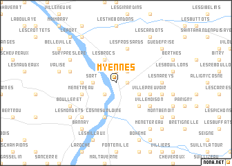 map of Myennes