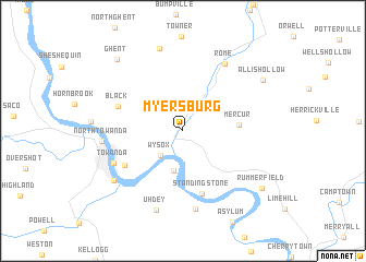 map of Myersburg