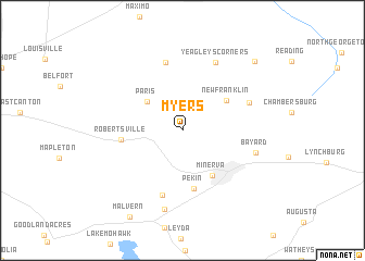 map of Myers