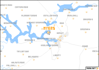 map of Myers