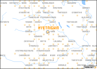 map of Myetnigwin