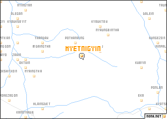 map of Myetnigyin