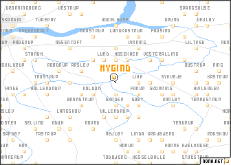 map of Mygind