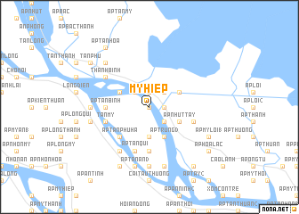 map of Mỹ Hiệp