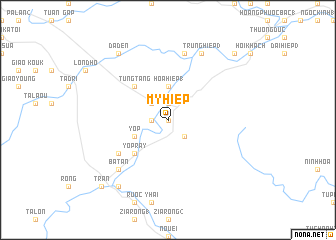 map of Mỹ Hiệp