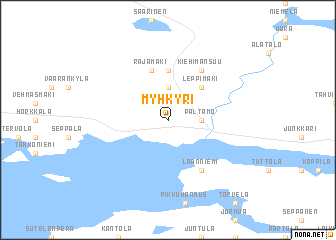 map of Myhkyri