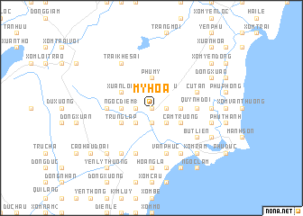 map of Mỹ Hộa