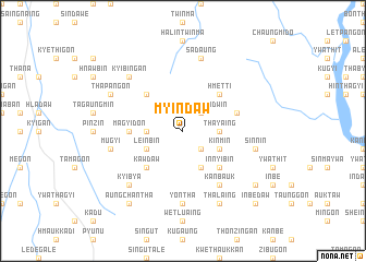 map of Myindaw