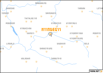 map of Myindegyi