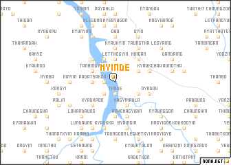 map of Myinde