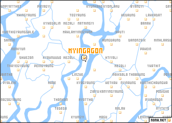 map of Myingagôn