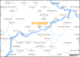 map of Myingagôn