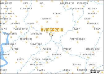 map of Myingazeik