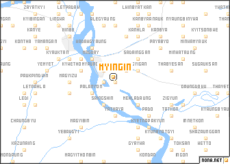 map of Myingin