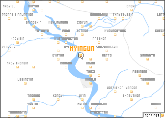 map of Myingun