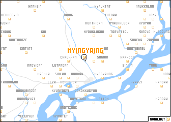 map of Myingyaing