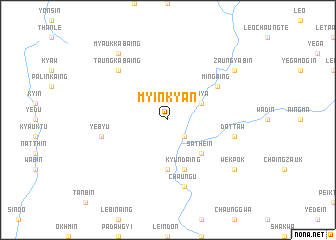 map of Myinkyan