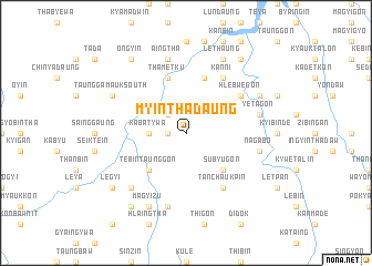 map of Myinthadaung