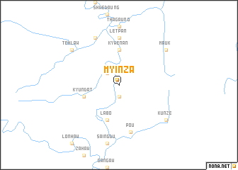 map of Myinza