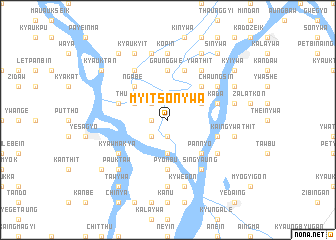 map of Myitsonywa