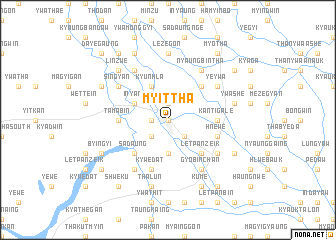 map of Myittha