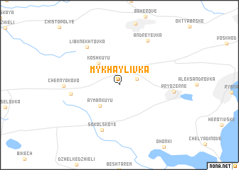 map of Mykhaylivka