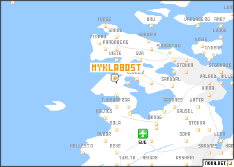 map of Myklabost