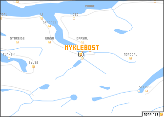 map of Myklebost