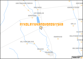 map of Mykolayivka-Novorosiys\