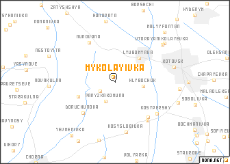 map of Mykolayivka