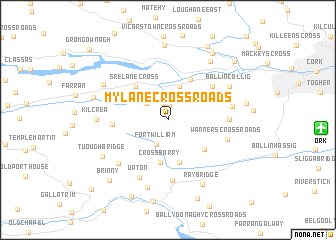 map of Mylane Cross Roads