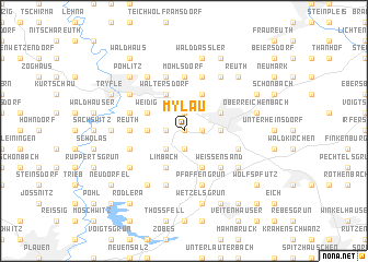 map of Mylau