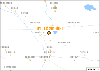 map of Myllärinmäki