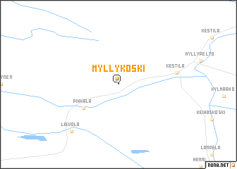 map of Myllykoski