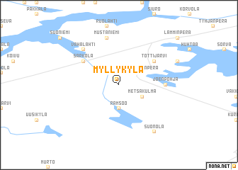 map of Myllykylä