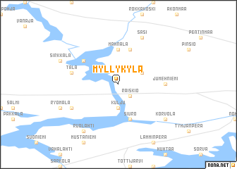 map of Myllykylä